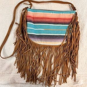 Tasha Polizzi Fringe Serape Bag